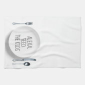 Linge De Cuisine Commande Alexa Humour sur fond blanc (Horizontal)