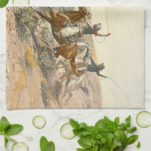 Linge De Cuisine Commande de bétail de PIÈCE EN T (Plié)