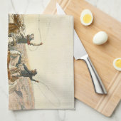 Linge De Cuisine Commande de bétail de PIÈCE EN T (Quart Plié)