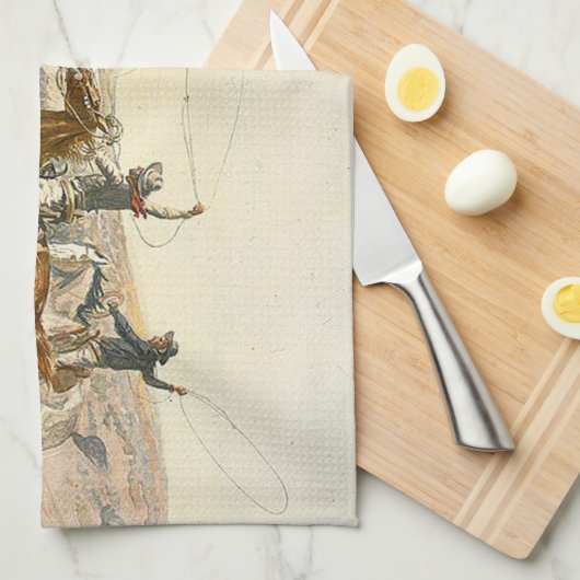 Linge De Cuisine Commande de bétail de PIÈCE EN T (Quart Plié)