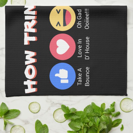 Linge De Cuisine Comment Trinis réagissent (Plié)