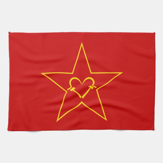 Linge De Cuisine Communist Heart (Horizontal)
