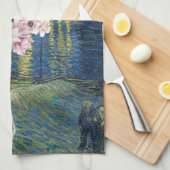 Linge De Cuisine Compilation de la Nuit étoilée de Van Gogh et du c (Quart Plié)