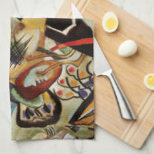 Linge De Cuisine Composition Abstraite de Kandinsky (Quart Plié)