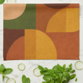 Linge De Cuisine Composition Abstraite Moderne du Milieu du Siècle (Plié)