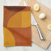 Linge De Cuisine Composition Abstraite Moderne du Milieu du Siècle (Quart Plié)