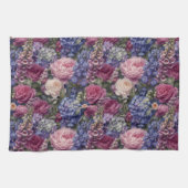 Linge De Cuisine Composition florale dense de jardin anglais (Horizontal)