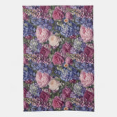 Linge De Cuisine Composition florale dense de jardin anglais (Vertical)