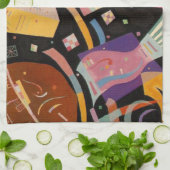 Linge De Cuisine Composition Kandinsky 10 Peinture Abstraite (Plié)