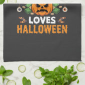 Linge De Cuisine Comptable Aime Halloween Citrouille Comptable Desi (Plié)