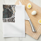 Linge De Cuisine Comptable d'Halloween Sorcière Reaper Design Vinta (Quart Plié)