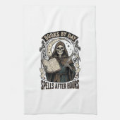 Linge De Cuisine Comptable d'Halloween Sorcière Reaper Design Vinta (Vertical)