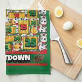 Linge De Cuisine Compte à rebours de la Dalmatie Calendrier de l'Av (Quart Plié)