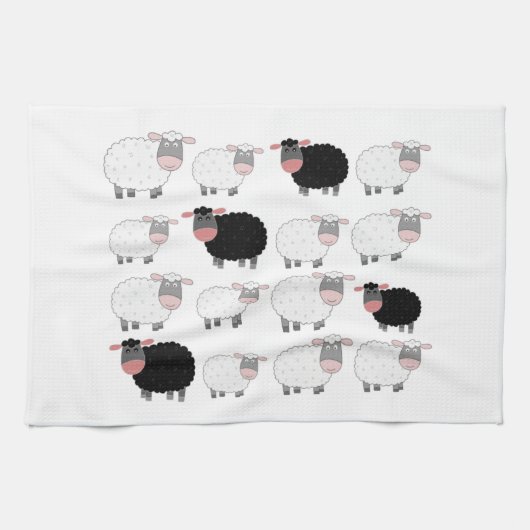 Linge De Cuisine Compte des moutons (Horizontal)