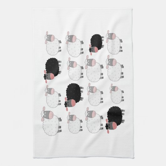 Linge De Cuisine Compte des moutons (Vertical)