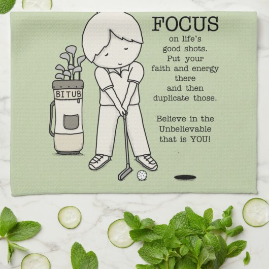 Linge De Cuisine Concentration sur le bien (Plié)