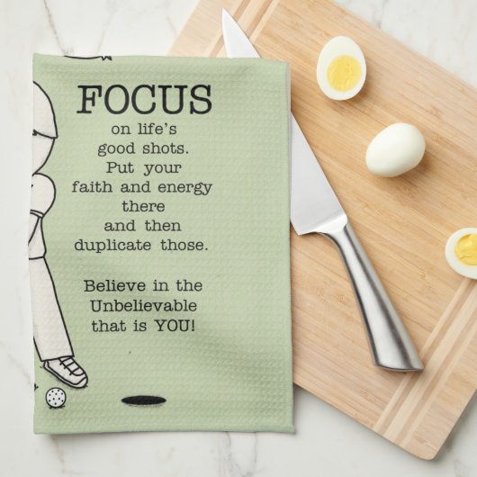 Linge De Cuisine Concentration sur le bien (Quart Plié)