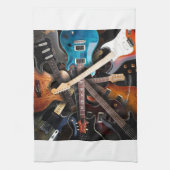 Linge De Cuisine Concept de guitares électriques (Vertical)