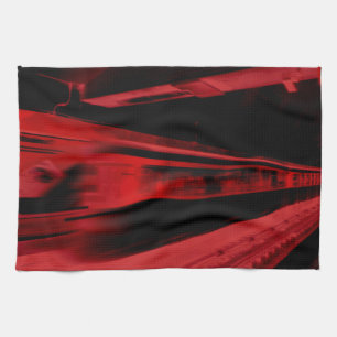Linge De Cuisine Concept de mouvement moderne et cool en rouge et n
