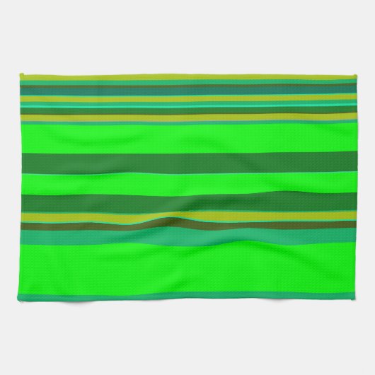 Linge De Cuisine Concepteur Customisé de Motif de bande couleur ver (Horizontal)