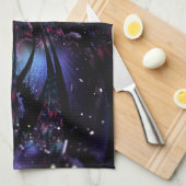 Linge De Cuisine Conception Abstraite des fleurs fractales. (Quart Plié)
