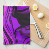 Linge De Cuisine Conception abstraite violette (Quart Plié)