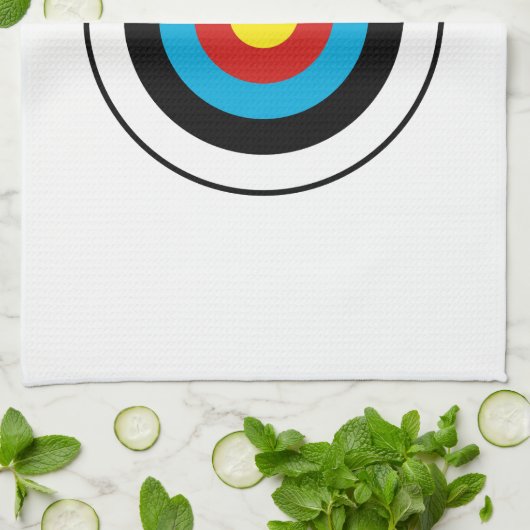 Linge De Cuisine Conception cible Bullseye (Plié)