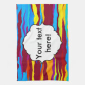 Linge De Cuisine Conception d'abrégé sur vagues d'aquarelles (Vertical)