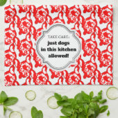 Linge De Cuisine Conception d'animal de compagnie mignonne, minimal (Plié)