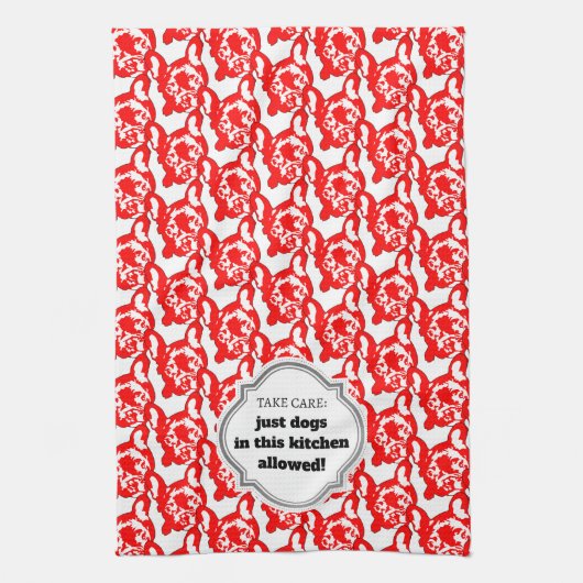 Linge De Cuisine Conception d'animal de compagnie mignonne, minimal (Vertical)