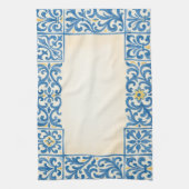 Linge De Cuisine Conception d'aquarelle fixe portugaise Azulejo (Vertical)
