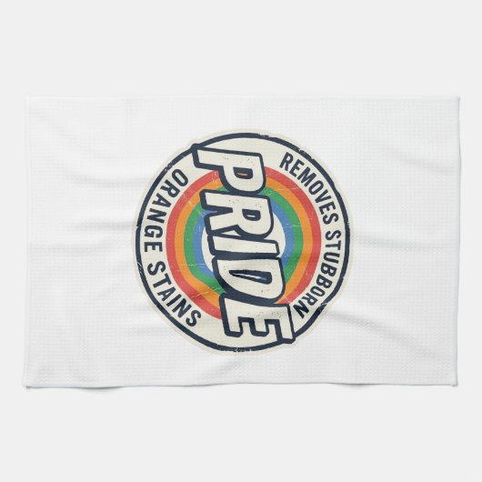 Linge De Cuisine Conception de badge arc-en-ciel de protestation de (Horizontal)