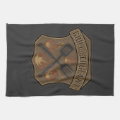 Linge De Cuisine Conception de badge de sergent de grill avec spatu (Horizontal)