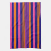 Linge De Cuisine Conception de bandes verticales orange bleu rose (Vertical)
