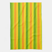 Linge De Cuisine Conception de bandes verticales orange jaune vert (Vertical)