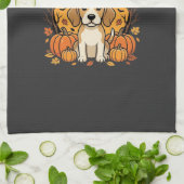 Linge De Cuisine Conception de Beagle Halloween Howl-O-Ween Chien C (Plié)