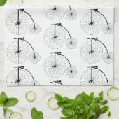 Linge De Cuisine Conception de bicyclette Penny Farthing (Plié)