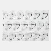 Linge De Cuisine Conception de bicyclette Penny Farthing (Horizontal)