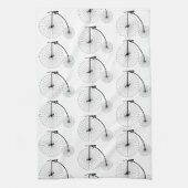 Linge De Cuisine Conception de bicyclette Penny Farthing (Vertical)