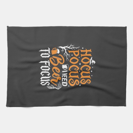 Linge De Cuisine Conception de bière Hocus Pocus Halloween_1 (Horizontal)
