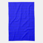 Linge De Cuisine Conception de brique bleue (Vertical)