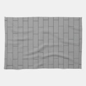 Linge De Cuisine Conception de brique grise (Horizontal)