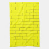 Linge De Cuisine Conception de brique jaune (Vertical)