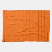 Linge De Cuisine Conception de brique orange (Horizontal)