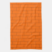 Linge De Cuisine Conception de brique orange (Vertical)