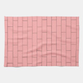 Linge De Cuisine Conception de brique rose (Horizontal)