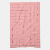 Linge De Cuisine Conception de brique rose (Vertical)