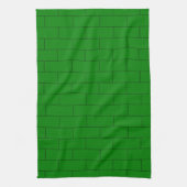 Linge De Cuisine Conception de brique verte (Vertical)