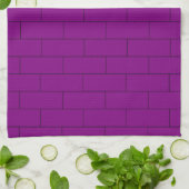 Linge De Cuisine Conception de brique violette (Plié)