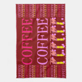 Linge De Cuisine Conception de café en chocolat caramel (Vertical)